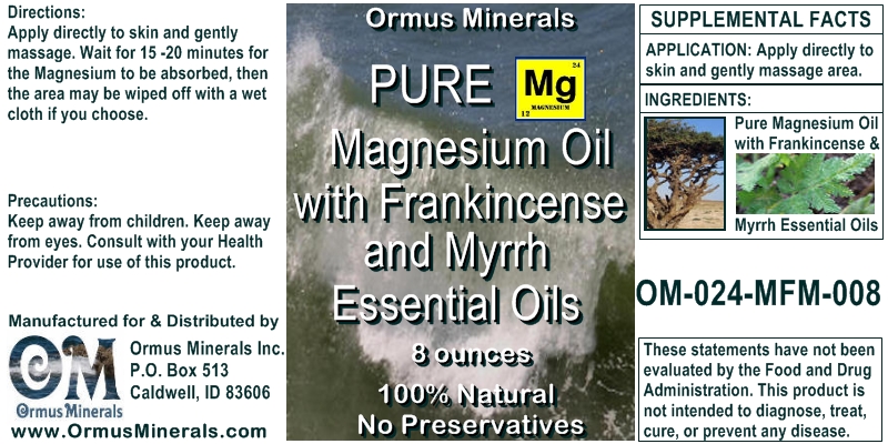 Magneisum Oil with Frankincense and Myrrh