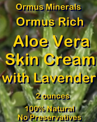 Ormus Minerals -Ormus Rich Aloe Vera Skin Cream with LAVENDER