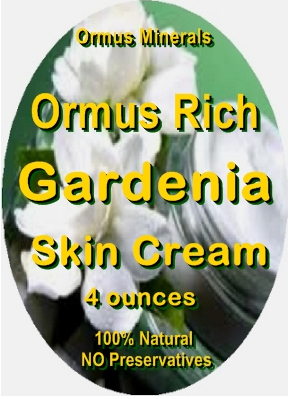 Ormus Minerals -ORMUS Rich Gardenia Skin cream